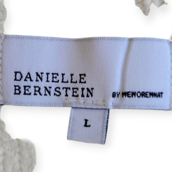 Sleeveless Neutral Cream Ribbed Boxy Knit Tank by WeWoreWhat L - Picture 8 of 10